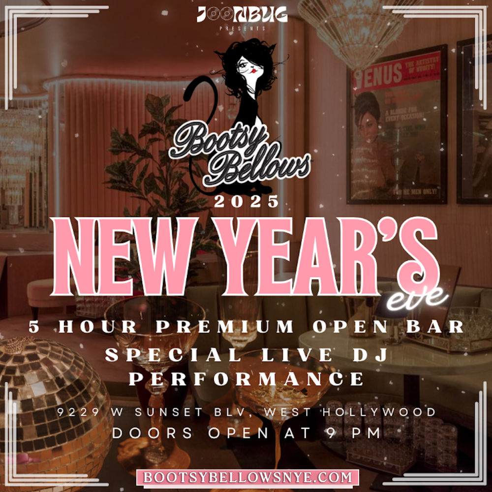 NYE | Bootsy Bellows | LA New Year's Eve Party