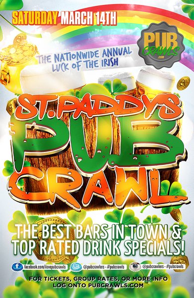 Philadelphia St Paddy's "Luck of the Irish" Pub Crawl Philadelphia St Paddy's "Luck of the Irish" Pub Crawl