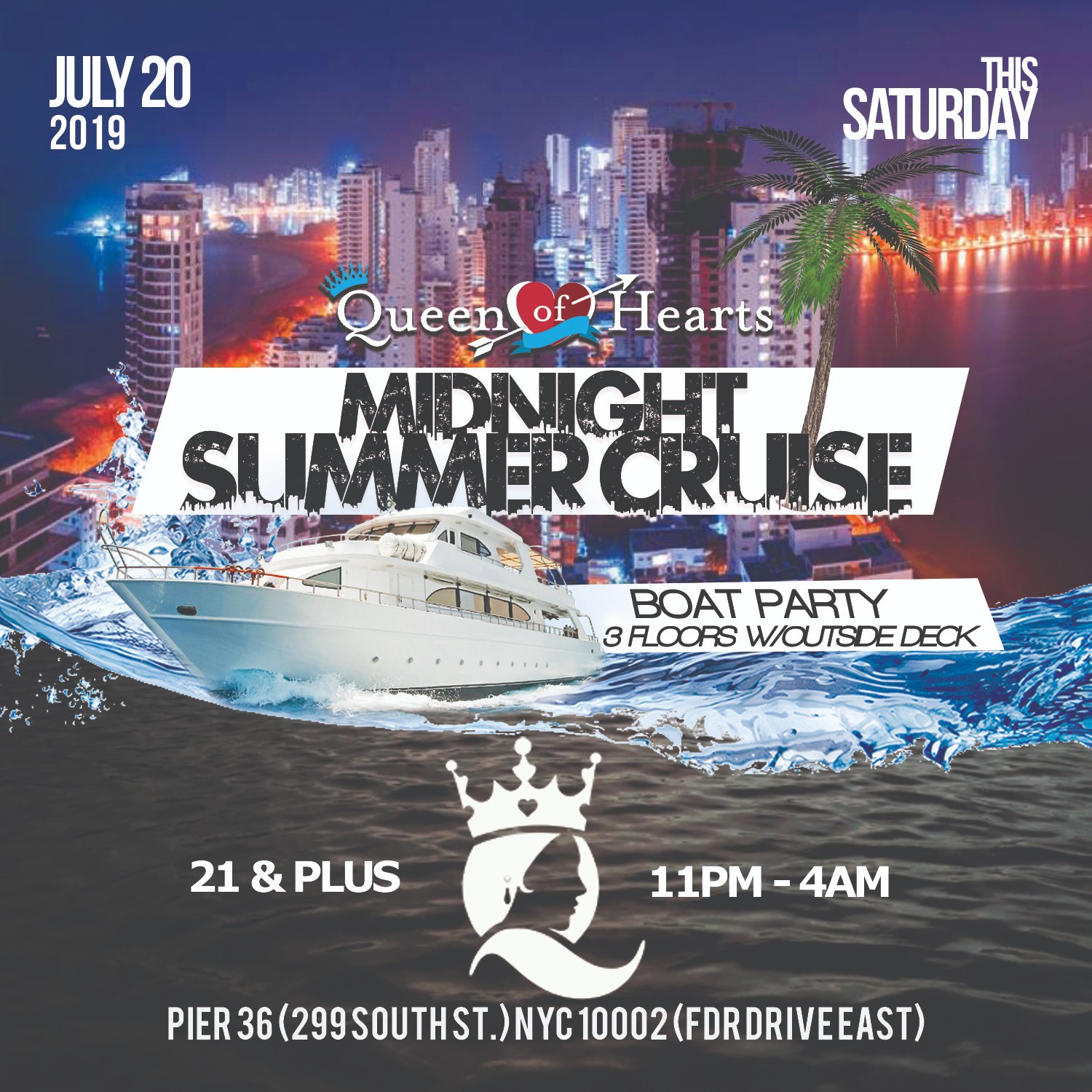 A Midnight Summer Cruise Colombian Independence Party