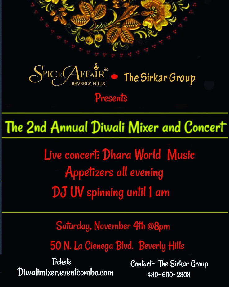 2nd Annual Diwali Mixer, Concert and DJ Night 2nd Annual Diwali Mixer, Concert and DJ Night