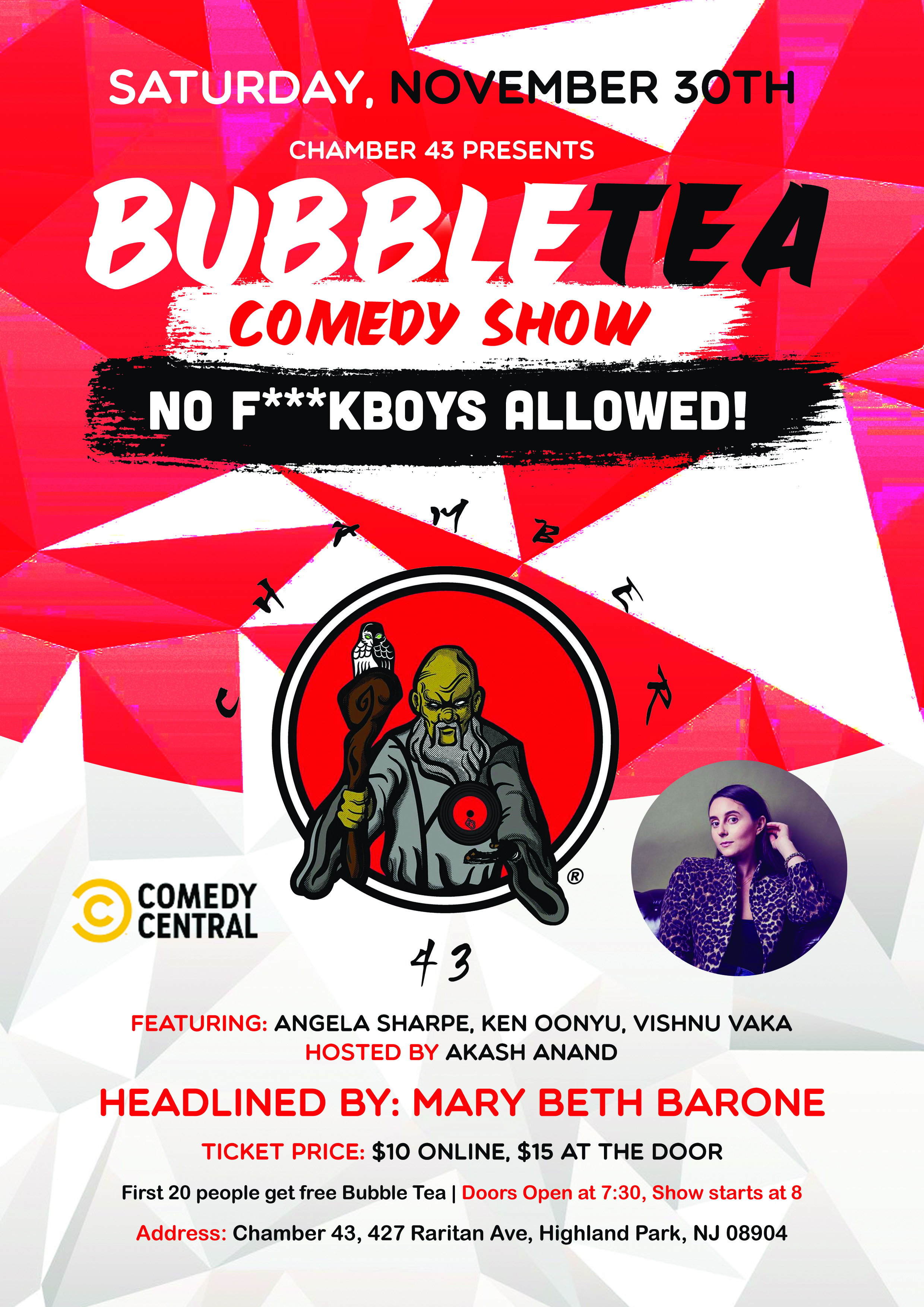 Bubble Tea Comedy Show: No F***Boys Allowed