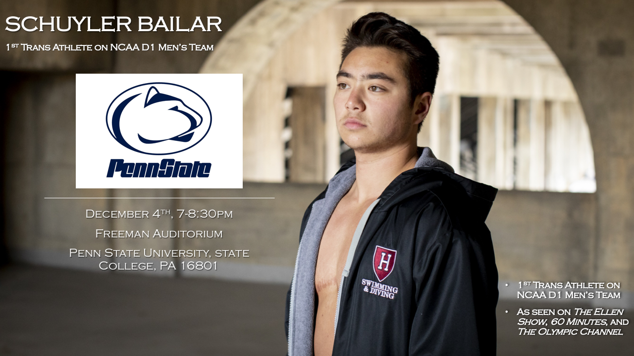 Schuyler Bailar Speaks at Penn State Schuyler Bailar Speaks at Penn State