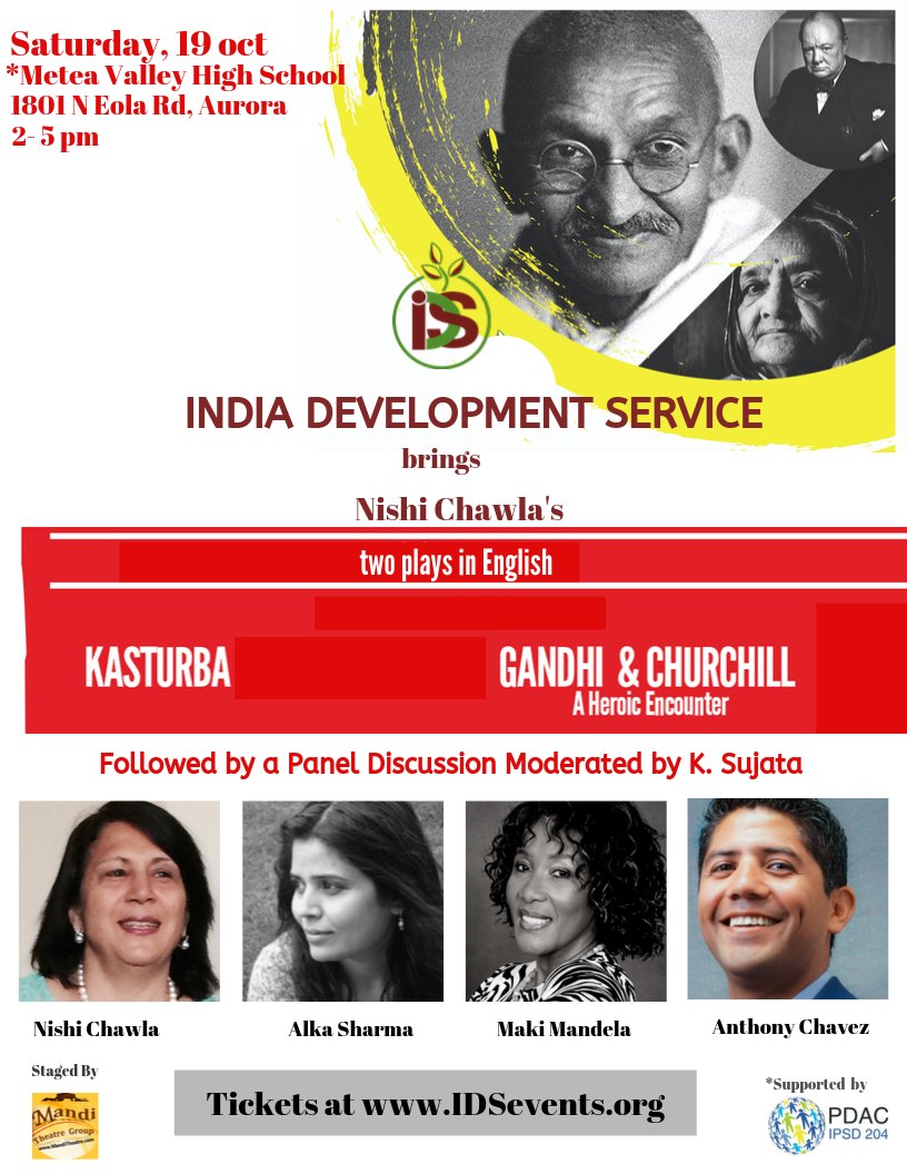 Celebrating Kasturba & Mahatma Gandhi's 150th Birth Anniversary with two plays! Celebrating Kasturba & Mahatma Gandhi's 150th Birth Anniversary with two plays!