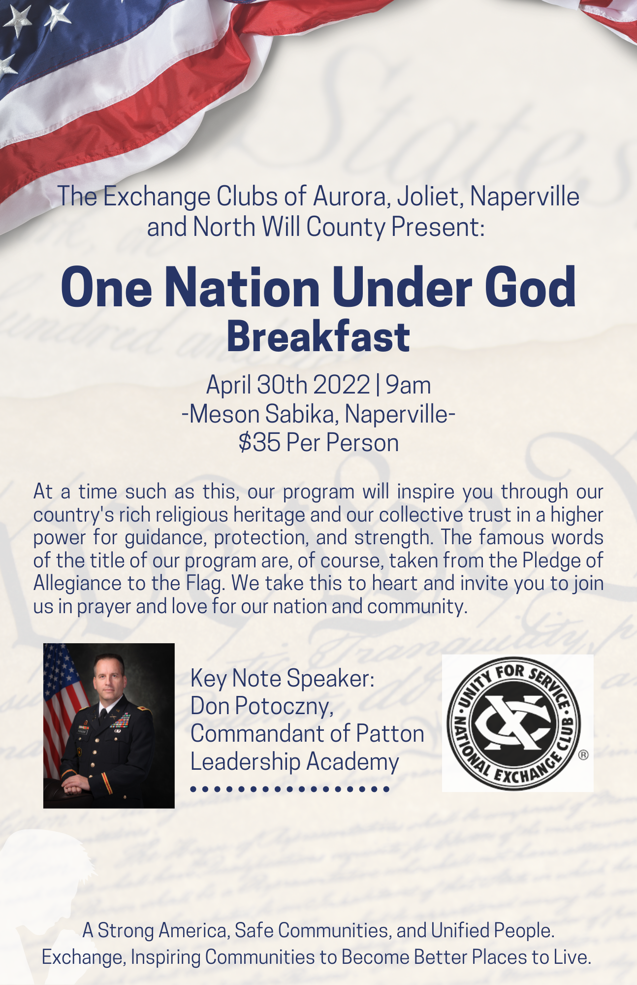 One Nation Under God Breakfast