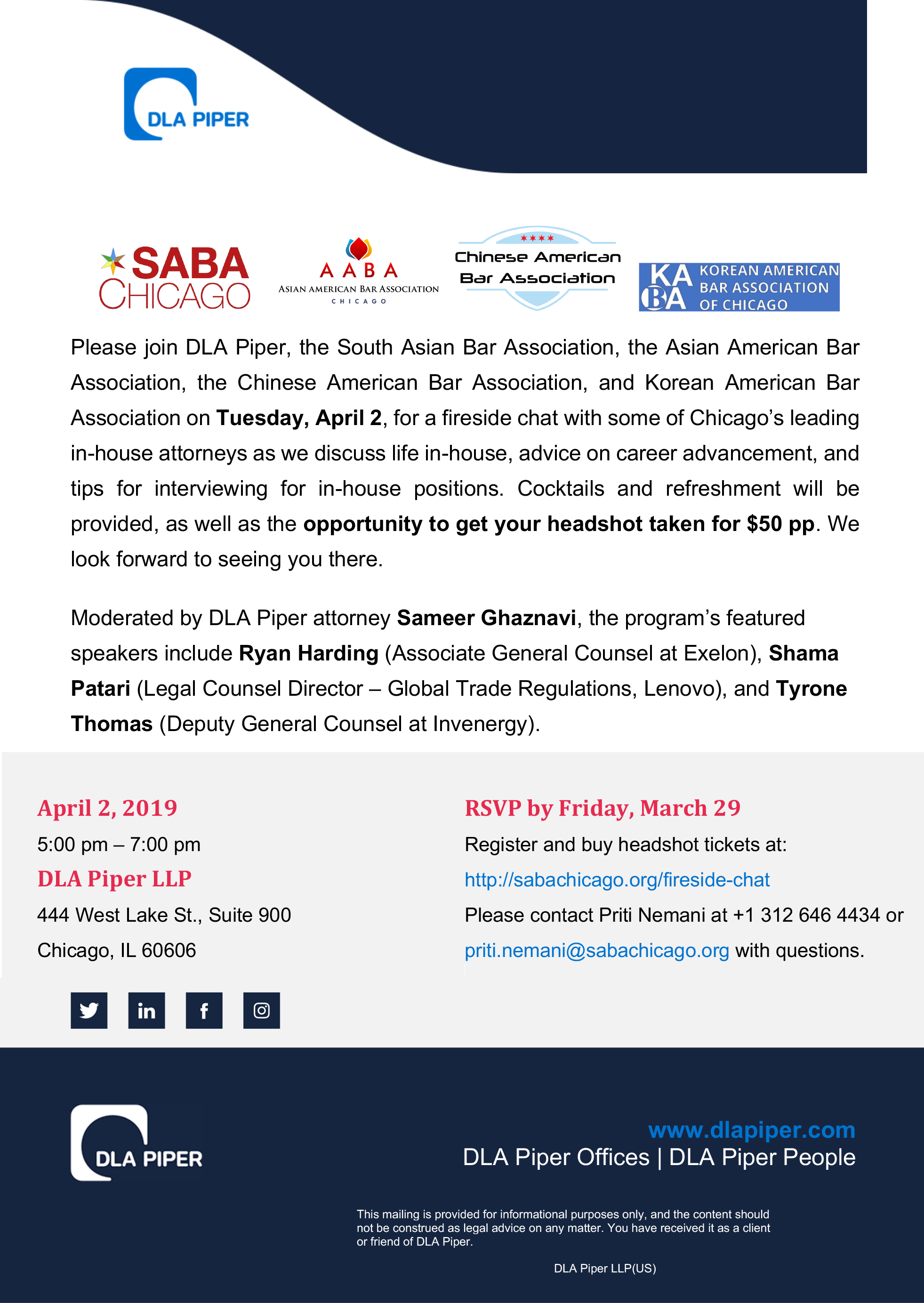 SABA Chicago and DLA Piper Present: a Fireside Chat