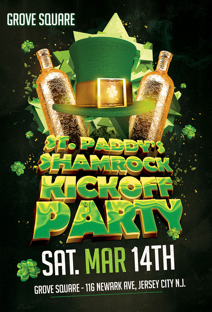 Grove Square St Paddy's Shamrock Kickoff Party
