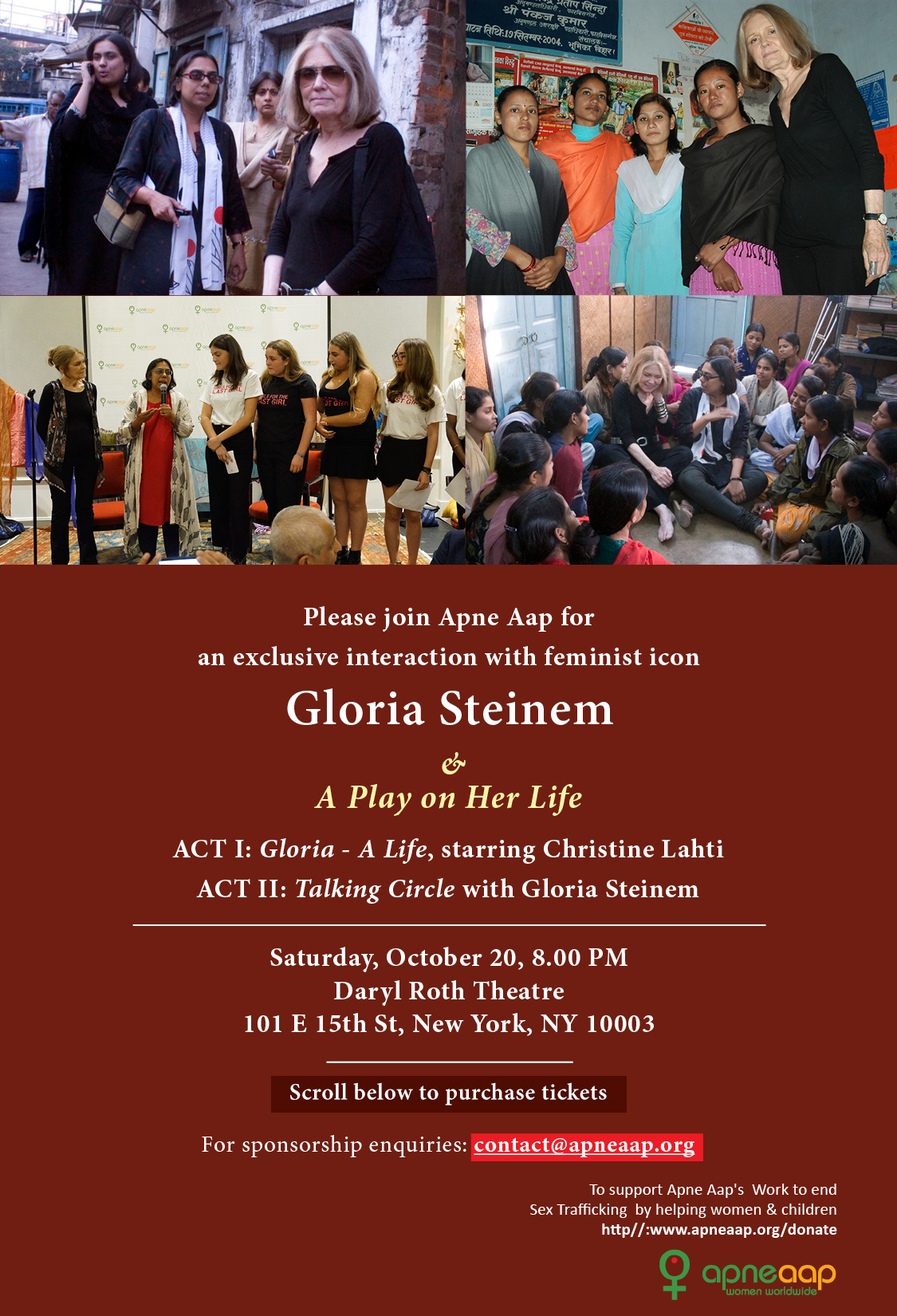 Interaction with Gloria Steinem & a Play on Her Life  