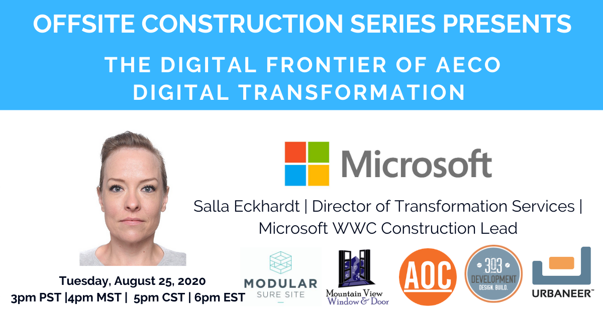 Salla Palos Eckhardt, The Digital Frontier of AECO Digital Transformation of Microsoft 