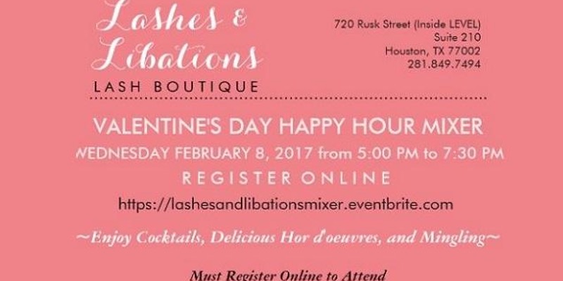 Lashes & Libations Valentine's Day Happy Hour Mixer