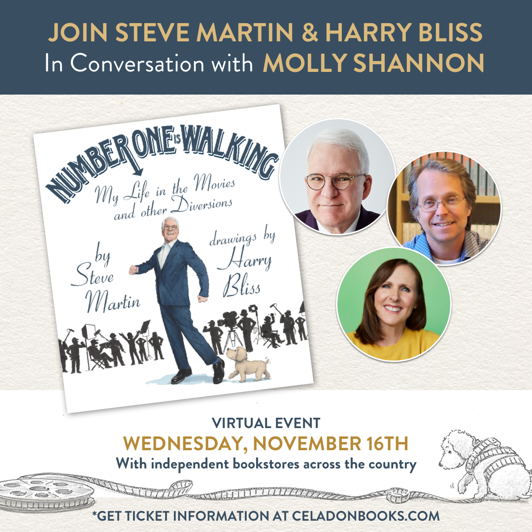 Virtual Event with Steve Martin & Harry Bliss/Number One is Walking