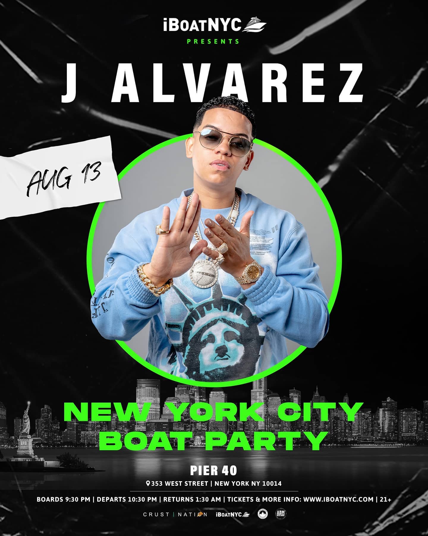 NYC BOAT PARTY W/ J ALVAREZ