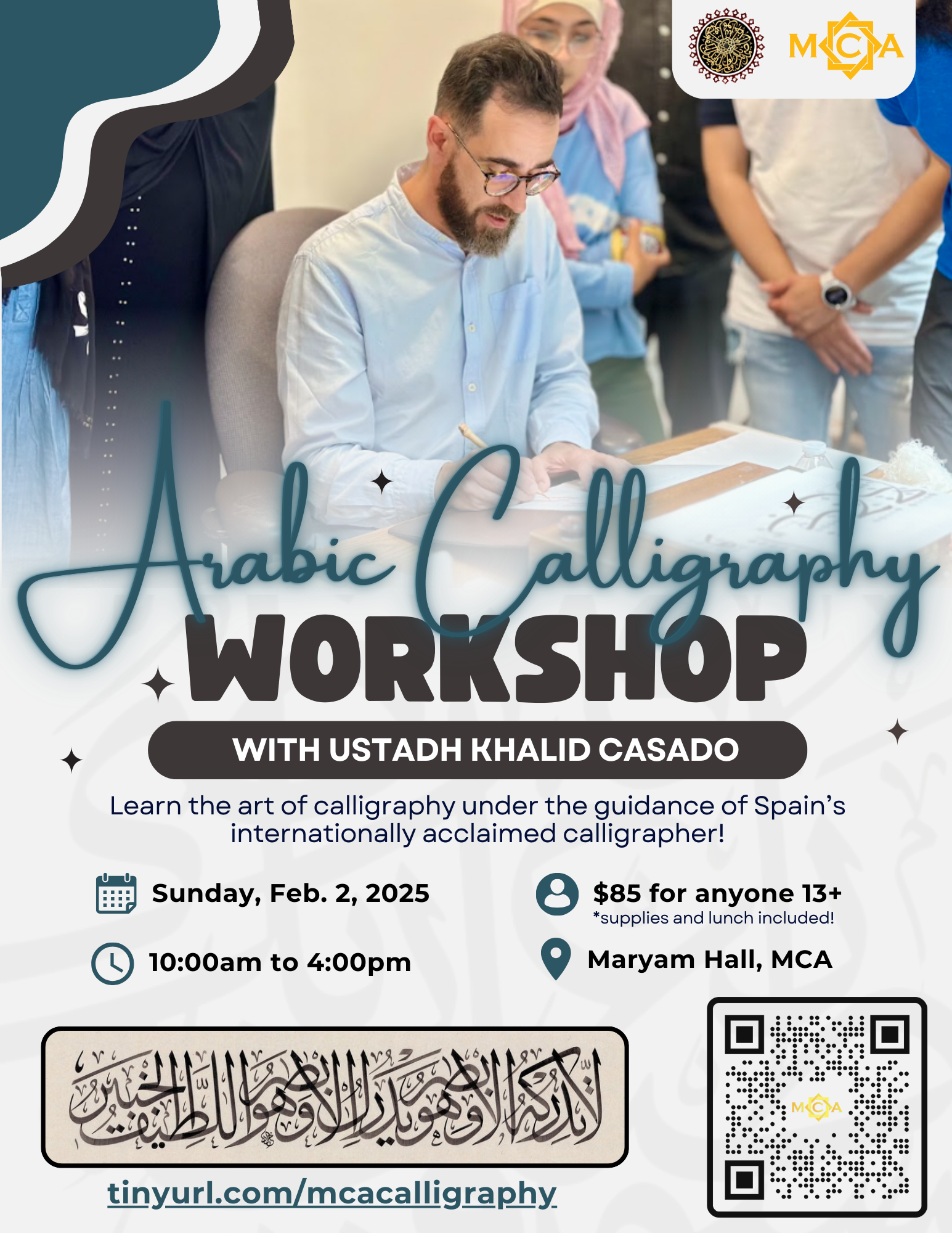 Arabic Calligraphy Workshop with Ustadh Khalid Casado Arabic Calligraphy Workshop with Ustadh Khalid Casado