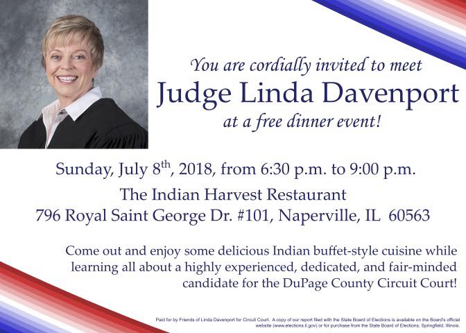 Meet and Greet with Judge Linda Davenport Meet and Greet with Judge Linda Davenport