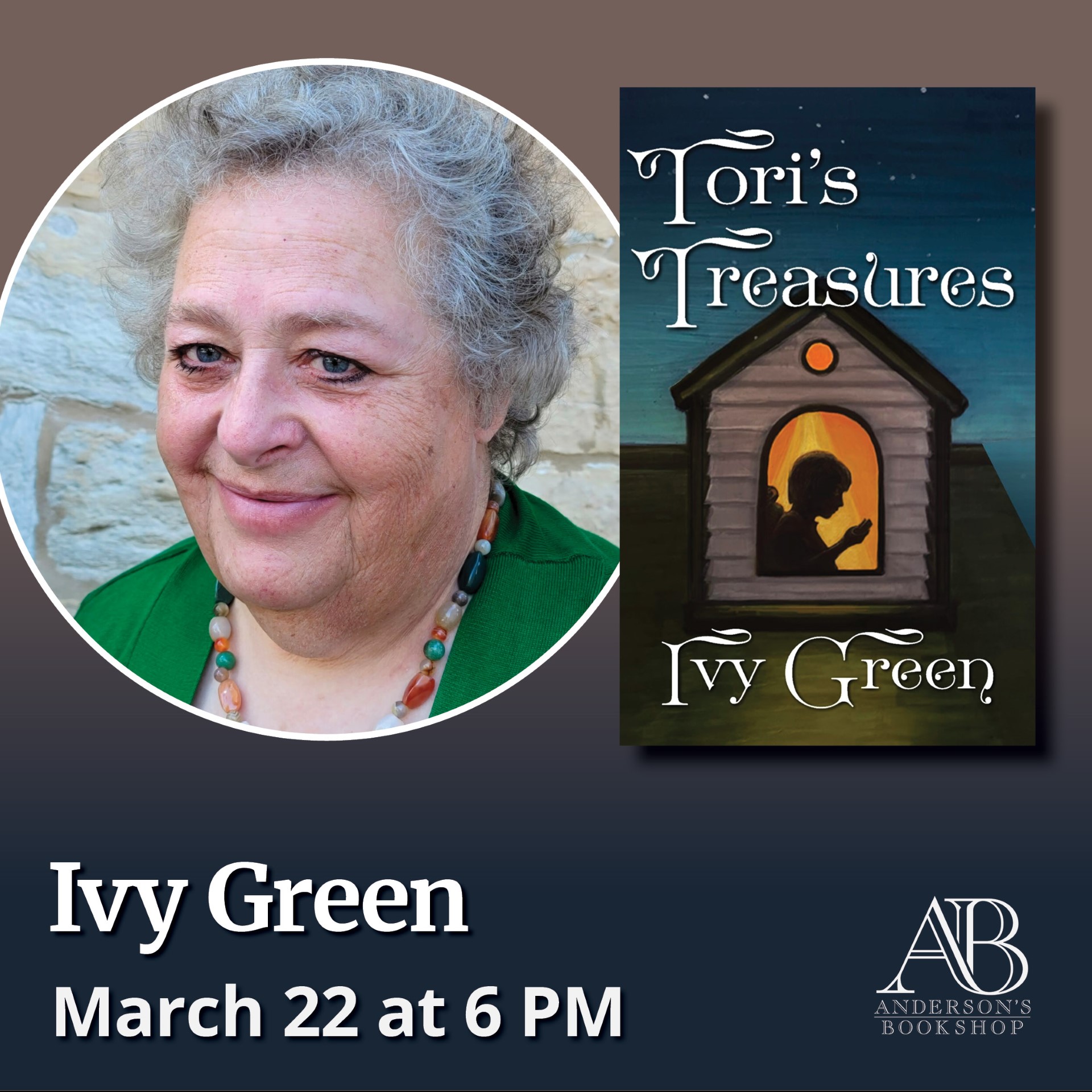 Author Event with Ivy Green/Tori's Treasures