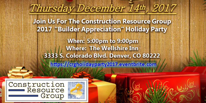 Construction Resource Group Holiday Party